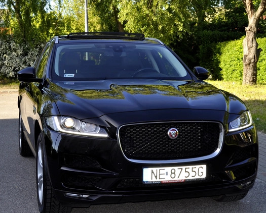 Jaguar F-Pace cena 118000 przebieg: 123000, rok produkcji 2016 z Elbląg małe 781